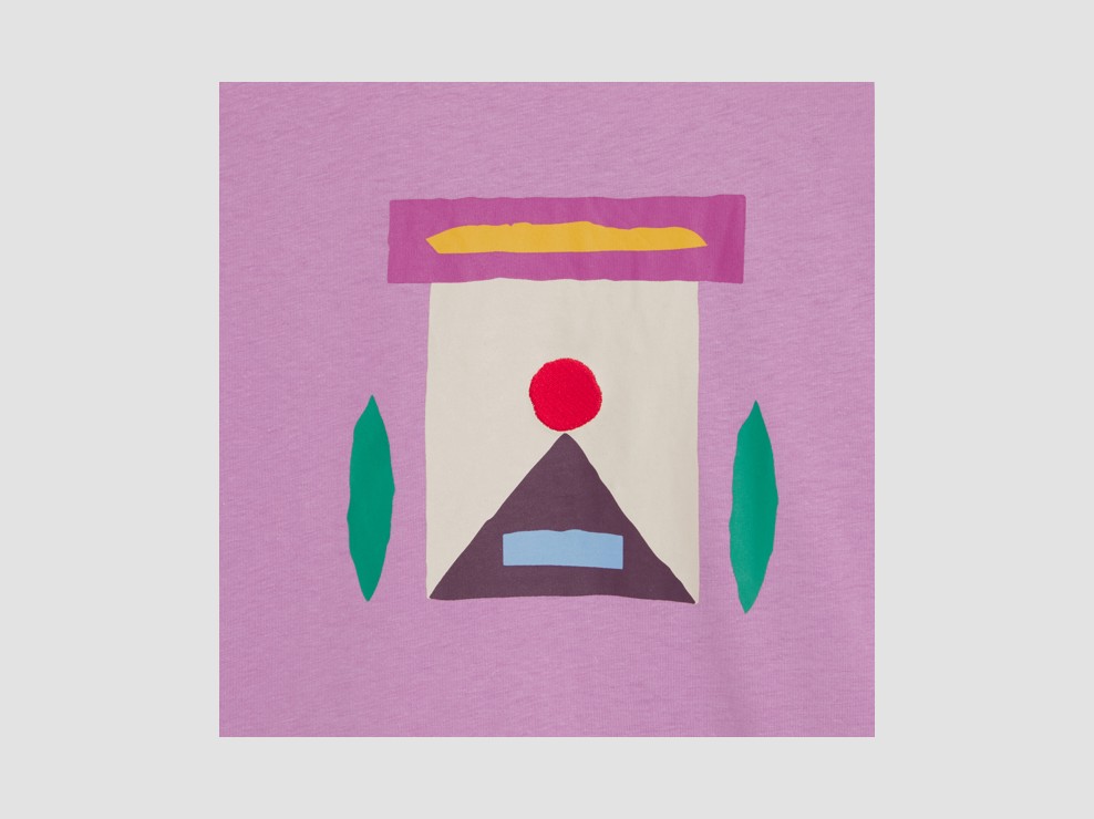 Langarm-T-Shirt MATIAS LARRIN in Mauve, unisex 2