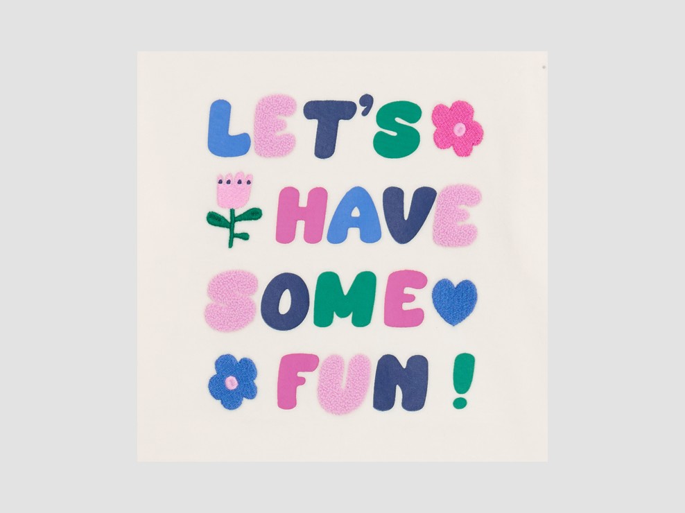 Pyjama Blumenmuster beige Mädchen 2