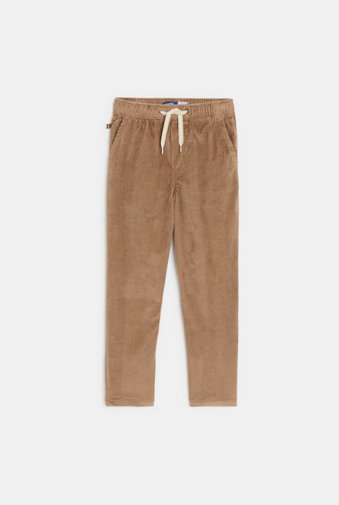 Pantalon en velours marron Garçon 2