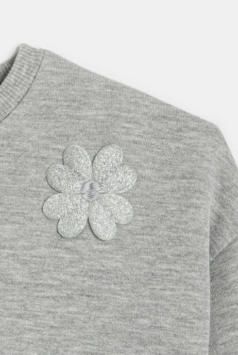 Sudadera de flores gris niña 2