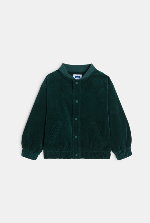 Teddyjacke in Dunkelgrün für Jungen 1