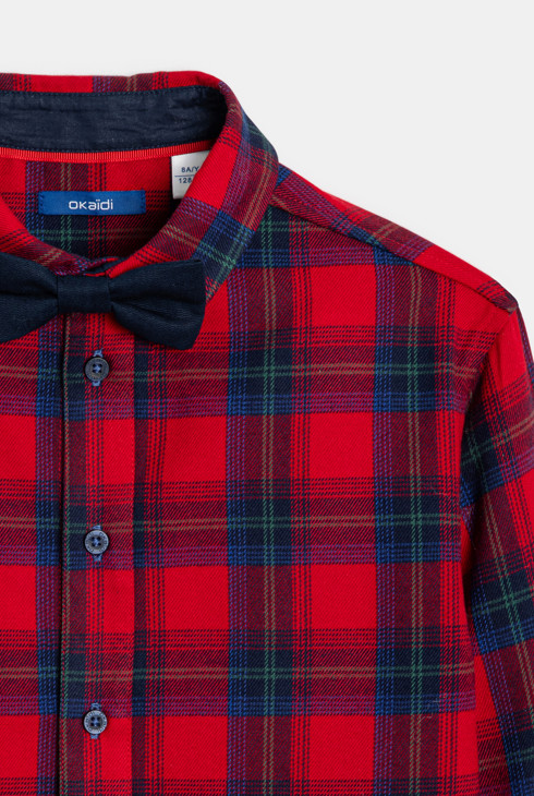 Camisa de cuadros roja niño 2