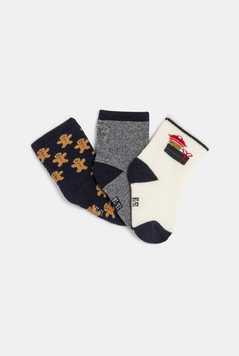 Pack de calcetines Navidad bebé niño 1