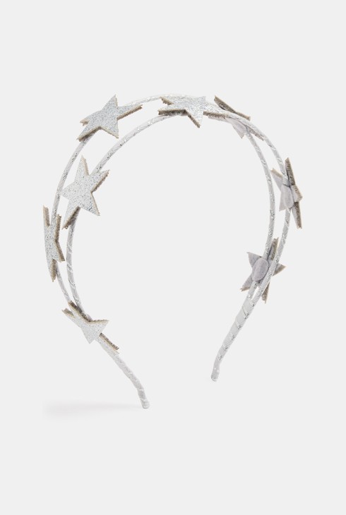 Diadema estrella plateada niña 1