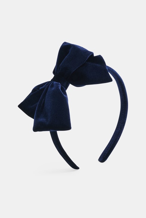 Diadema pajarita azul niña 1
