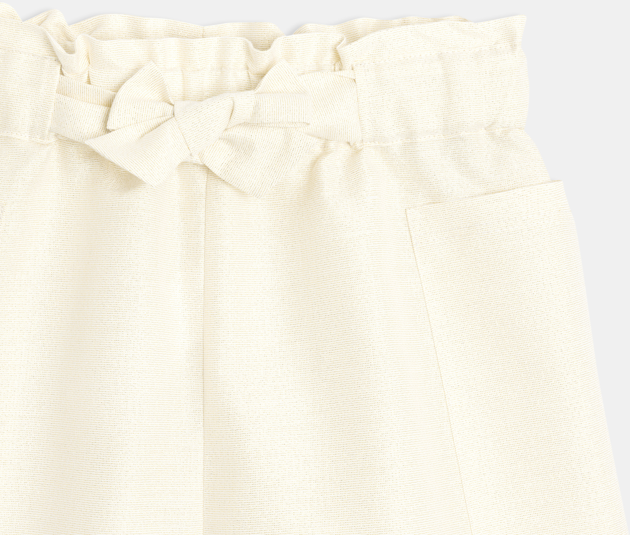 Shorts dorati a vita alta per bambina 2