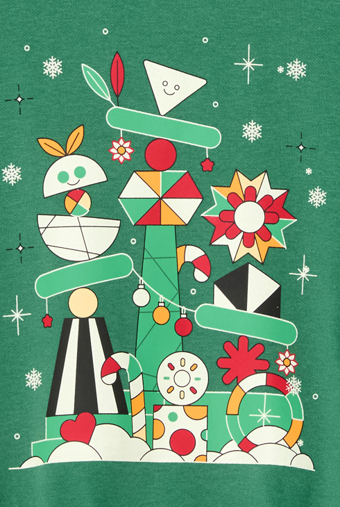 Sudadera con estampado verde Niño Okaïdi X Maison Tangible 2