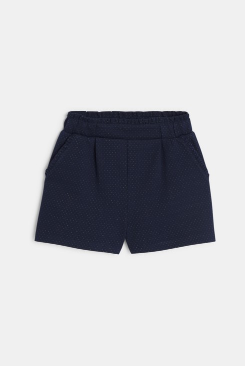 Short cintura alta azul marino niña 1