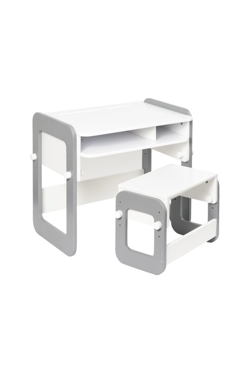 Bureau évolutif blanc et gris Oxybul 2