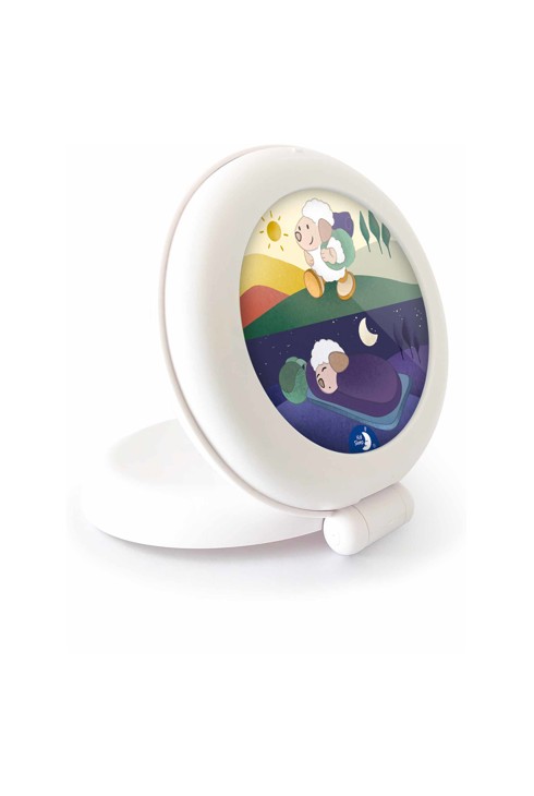 Veilleuse indicatrice de réveil nomade blanc Globe trotter Pabobo 2