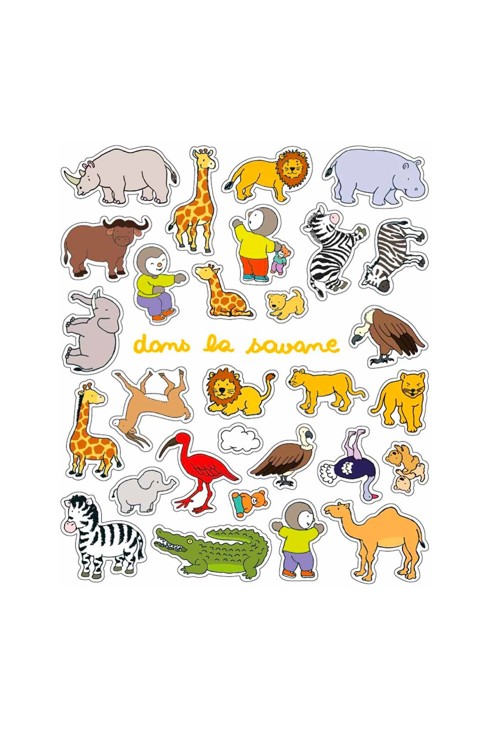 Livre T'Choupi Le grand cahier d'autocollants les animaux - Nathan Jeunesse 2