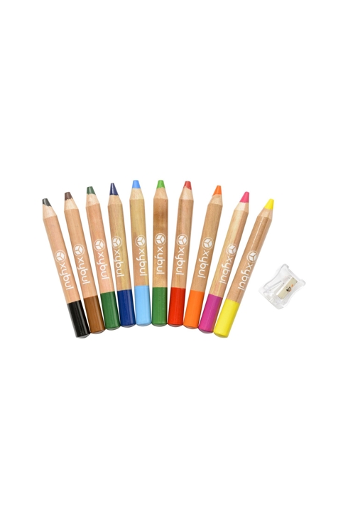 10 crayons des petits + taille crayons Oxybul 2