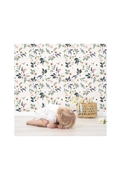 Papier peint Fleurs rose 2