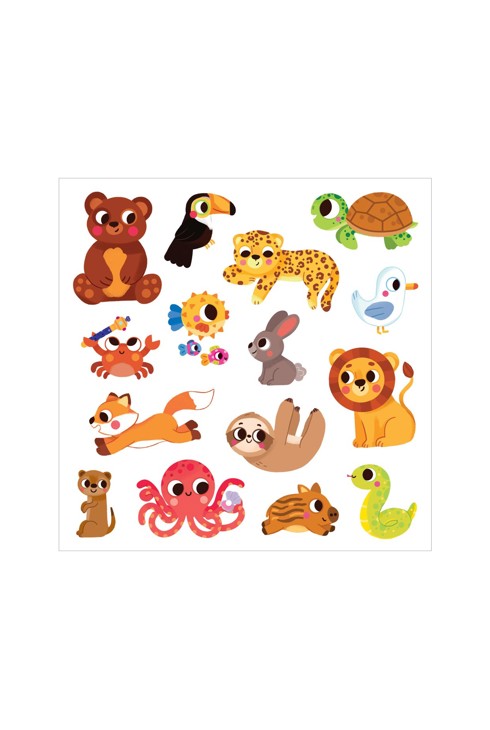 Pochette Stickers épais, animaux - Gründ 2