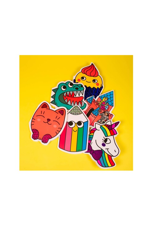 Cahier stickers, crayon - OMY 2