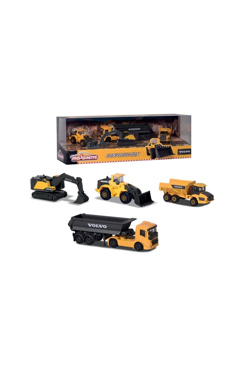 Coffret de 4 véhicules de construction Volvo Majorette 2