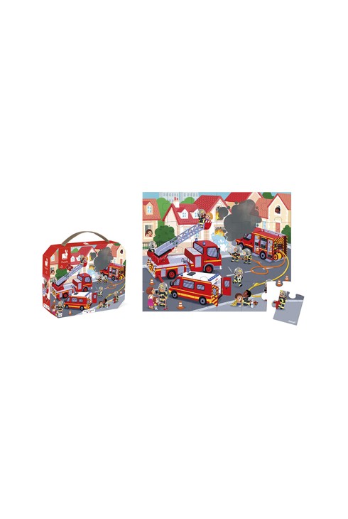 Puzzle Pompier 24 pièces Janod 2