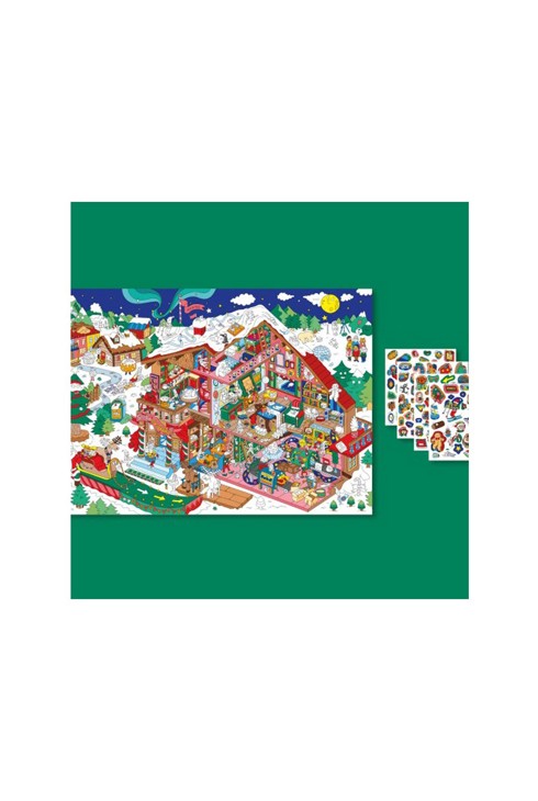Poster stickers, atelier du Père Noël - OMY 2