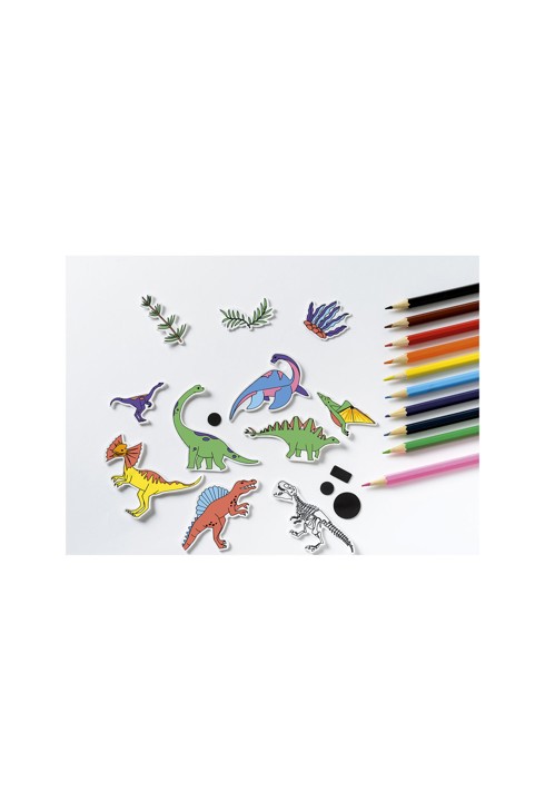 Atelier magnets plastique fou dinosaures Oxybul 2