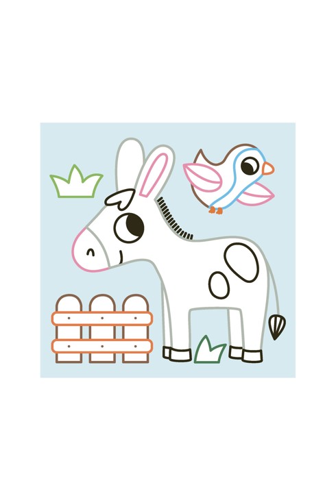 Livre Mes premiers coloriages sans dépasser, à la ferme - Fleurus 2