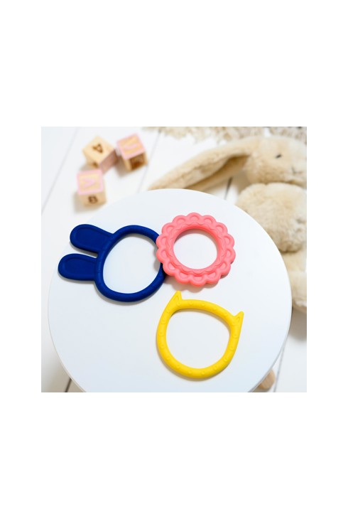 Lot de 3 anneaux de dentition souples Oxybul 2