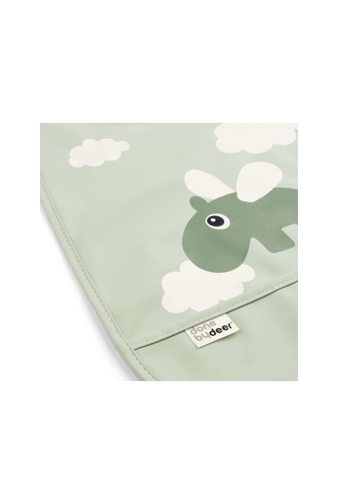 Bavoir velcro Happy clouds Vert Done By Deer 2
