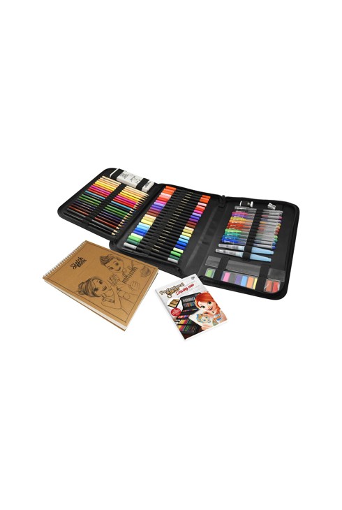 Professional studio Trousse à dessin et bloc de 35 feuilles Buki 2