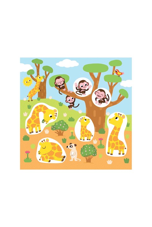 Pochette Stickers épais, la savane 2
