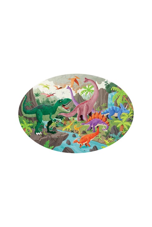 Puzzle et livre Les Dinosaures Coffret Découverte Sassi 2