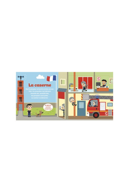 Livre 5 puzzles 9 pièces les pompiers 2