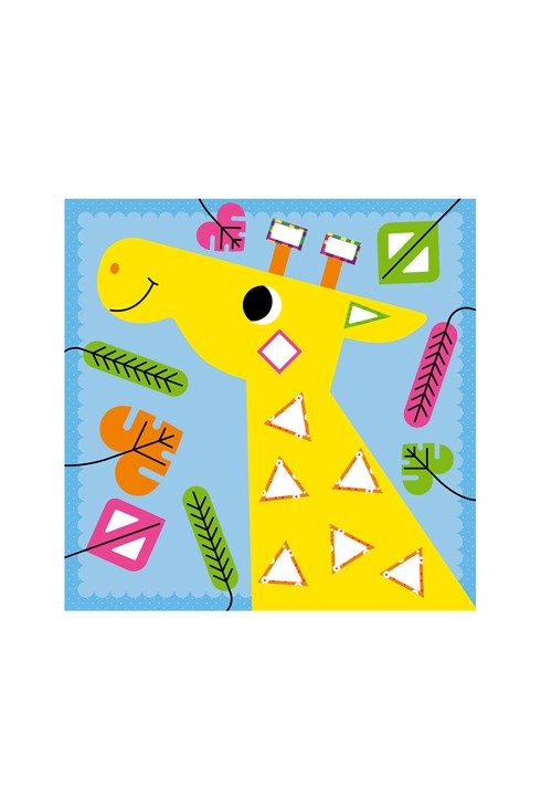 Livre Mes premiers découpages et collages, Animaux fluo 2
