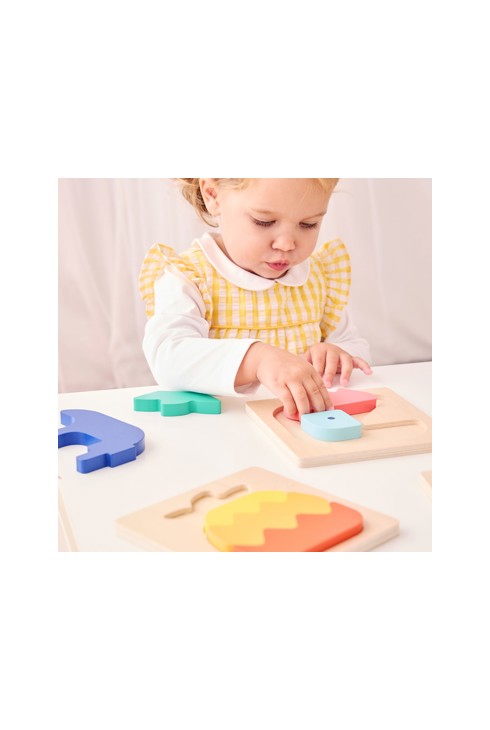 3 Puzzles encastrables en bois Oxybul 2