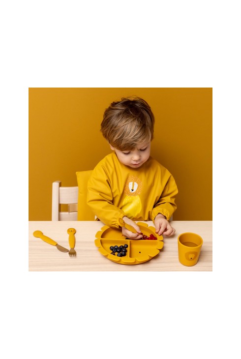 Assiette compartimentée en silicone avec ventouse Lion TRIXIE 2