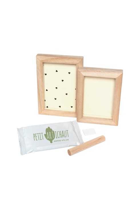 Cadre Duo empreinte et photo Jolis Coeurs Petit Artichaut 2