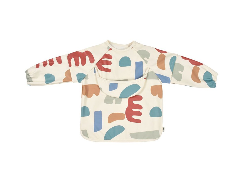 Bavoir et tablier manches amovibles 2 en 1 - Playful BEABA 1
