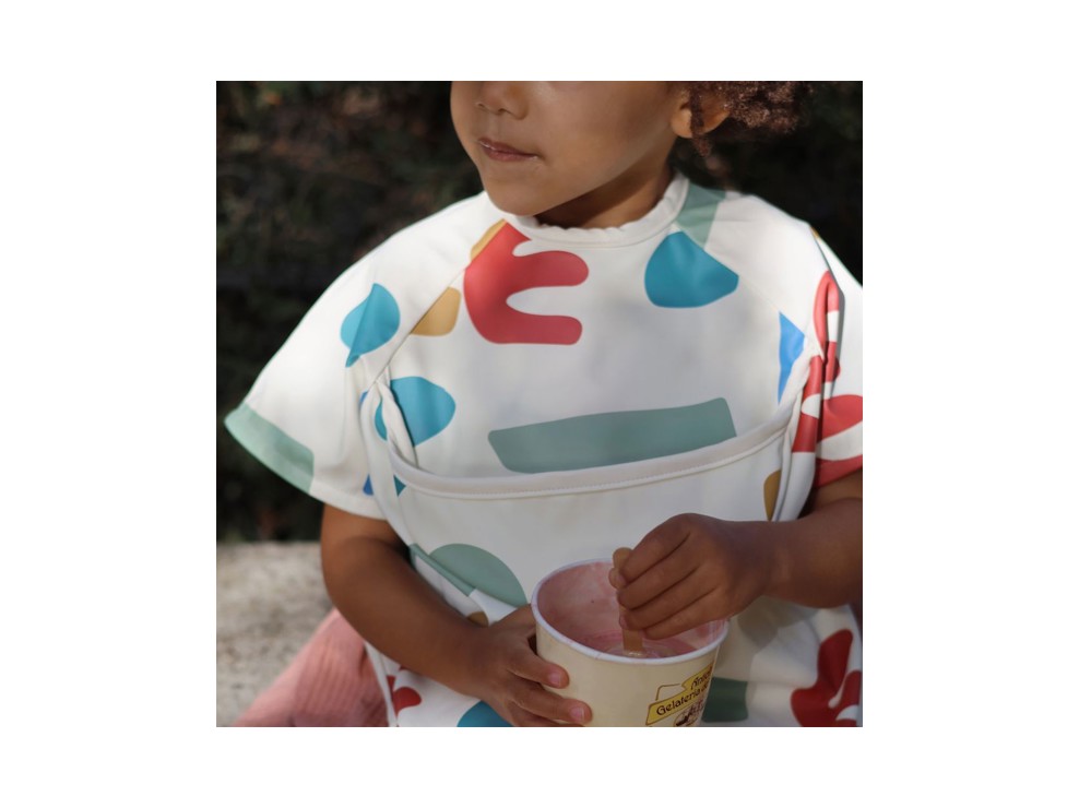 Bavoir et tablier manches amovibles 2 en 1 - Playful BEABA 2