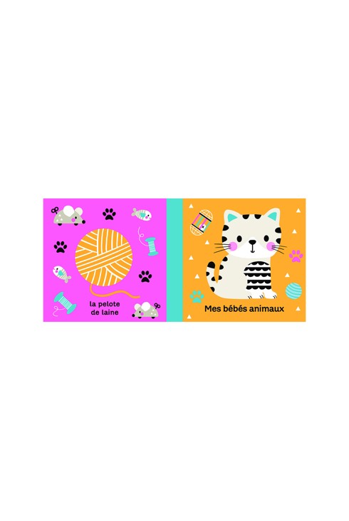 Livre en tissu Mes bébés animaux 2