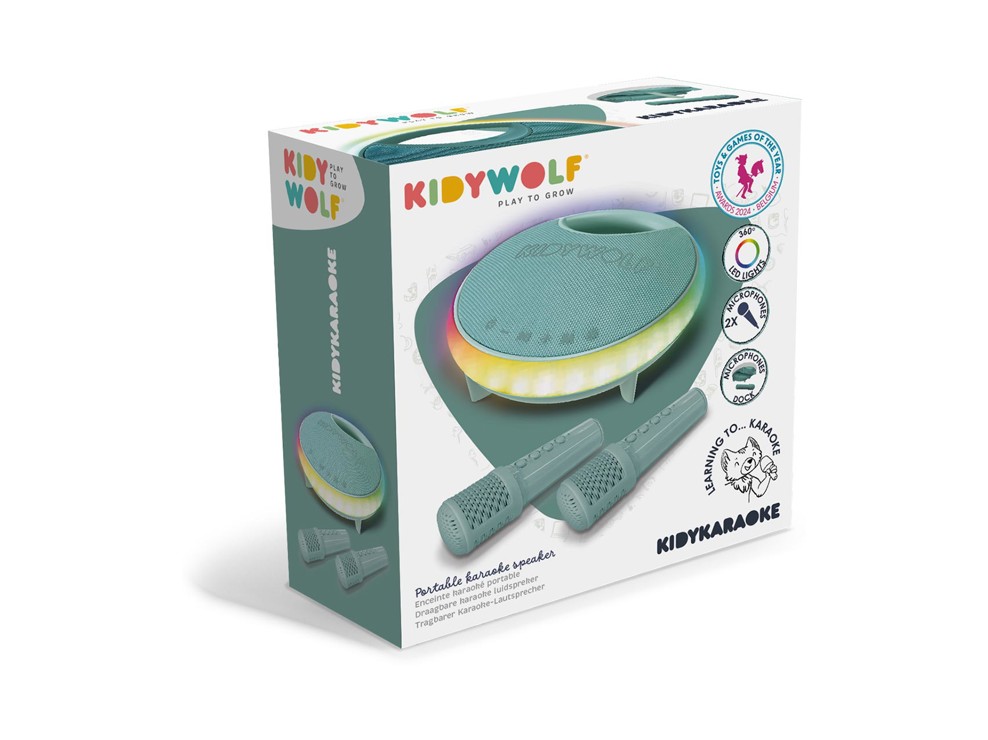 KidyKaraoké Enceinte Karaoké portable avec 2 micros Kidywolf 1