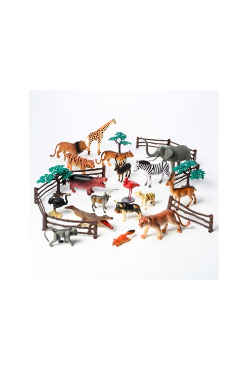 Baril de figurines d'animaux sauvages Oxybul 2