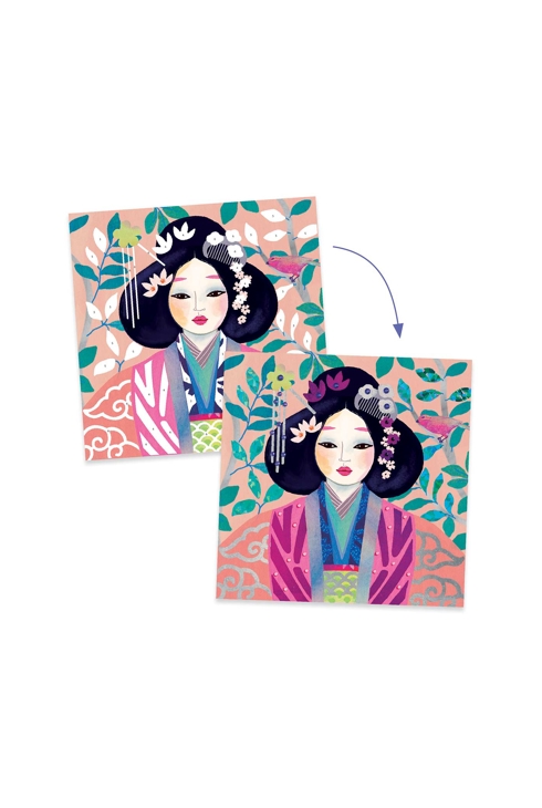 Pochette patch métalique Parures précieuses Djeco 2