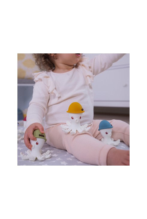 Anneau de dentition Bonnie la pieuvre bleu niagara Babytolove 2