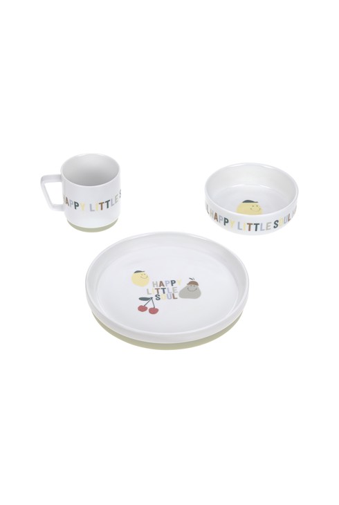 Coffret repas en porcelaine Happy Fruits LÄSSIG 2
