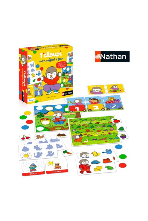 Coffret 7 jeux T'choupi, Nathan 2