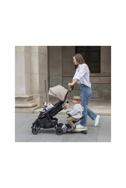 Lot Poussette Stroll Lite taupe + Connecteur 2