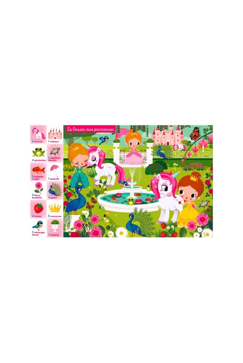 Livre Cherche et trouve et compte Licornes, princesses, fées... 2