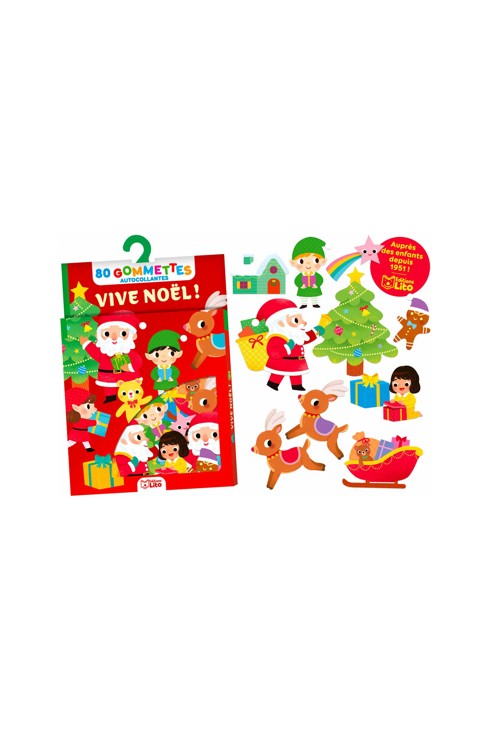 Pochette 80 gommettes Vive Noël 2