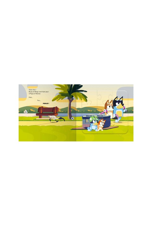 Grand livre de 5 puzzles de 12 pièces Bluey 2
