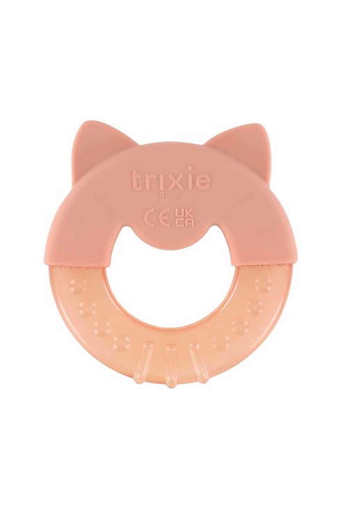Hochet de dentition réfrigérant chat rose 2