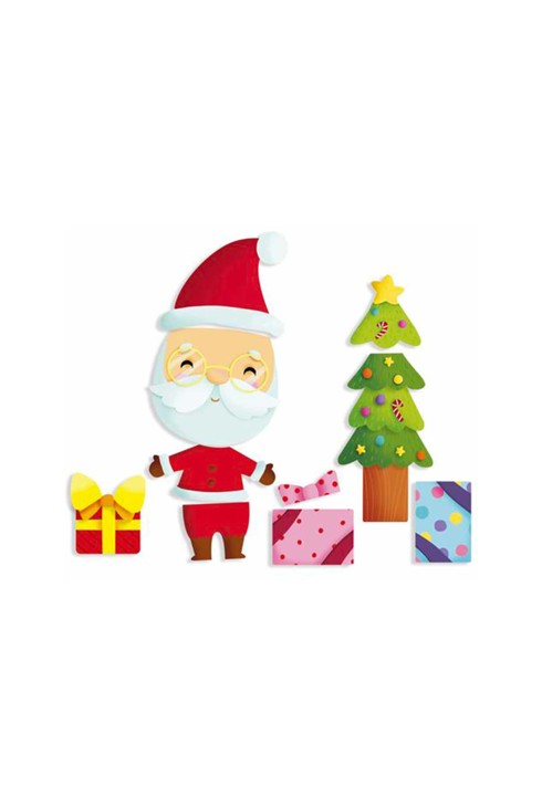 Pochette Avec mes gommettes, je crée de jolis Pères Noël, sapins... 2