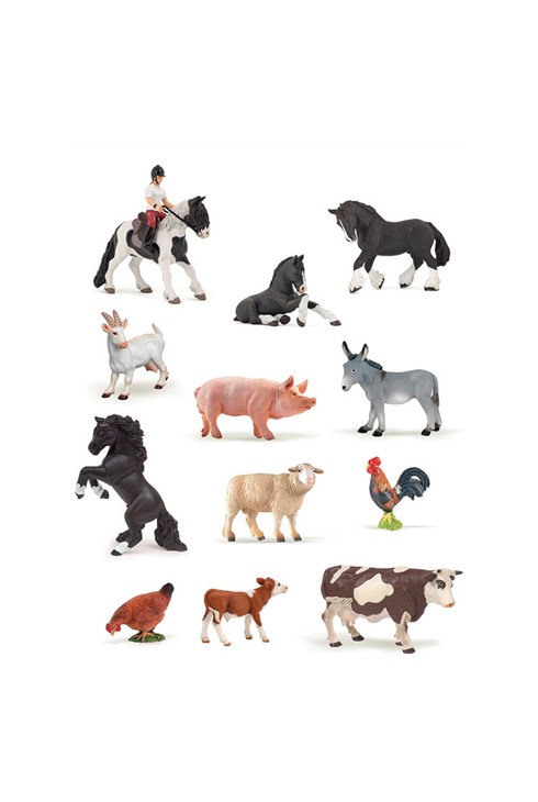 Coffret figurines Mini Tub's ferme Papo 2
